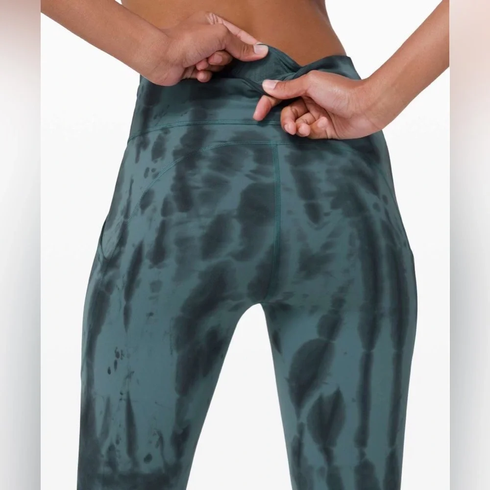LULULEMON by Athleta Invigorate high rise tight 25” tie dye leggings w pockets 2